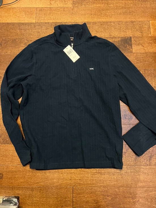 Michael Kors Other - Michael Kors Men's Navy Quarter-Zip Pullover with MK Logo